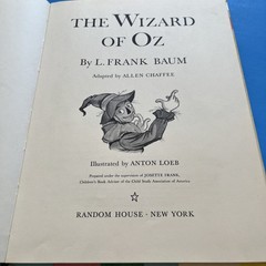 The Wizard of Oz Vintage 1950 Random House Edition – L. Frank Baum ORIGINAL