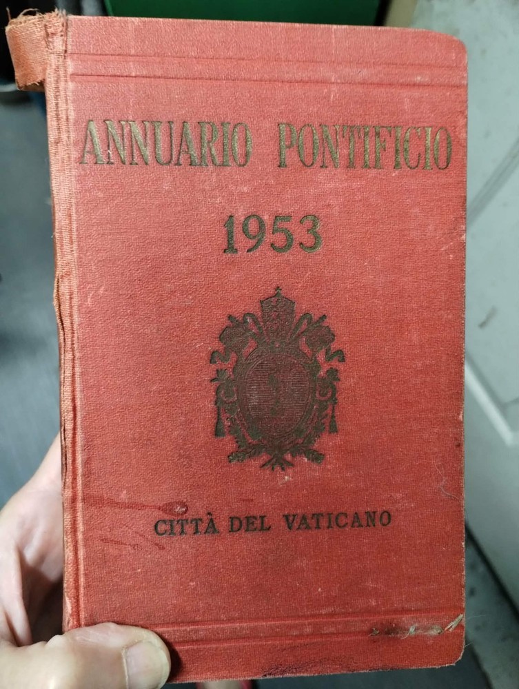 Annuario Pontificio 1953 Città Del Vaticano Italian Language one book