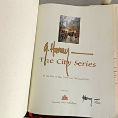 G. Harvey The City Series Collectors Ed Art Book Signed and Numbered 147/1950