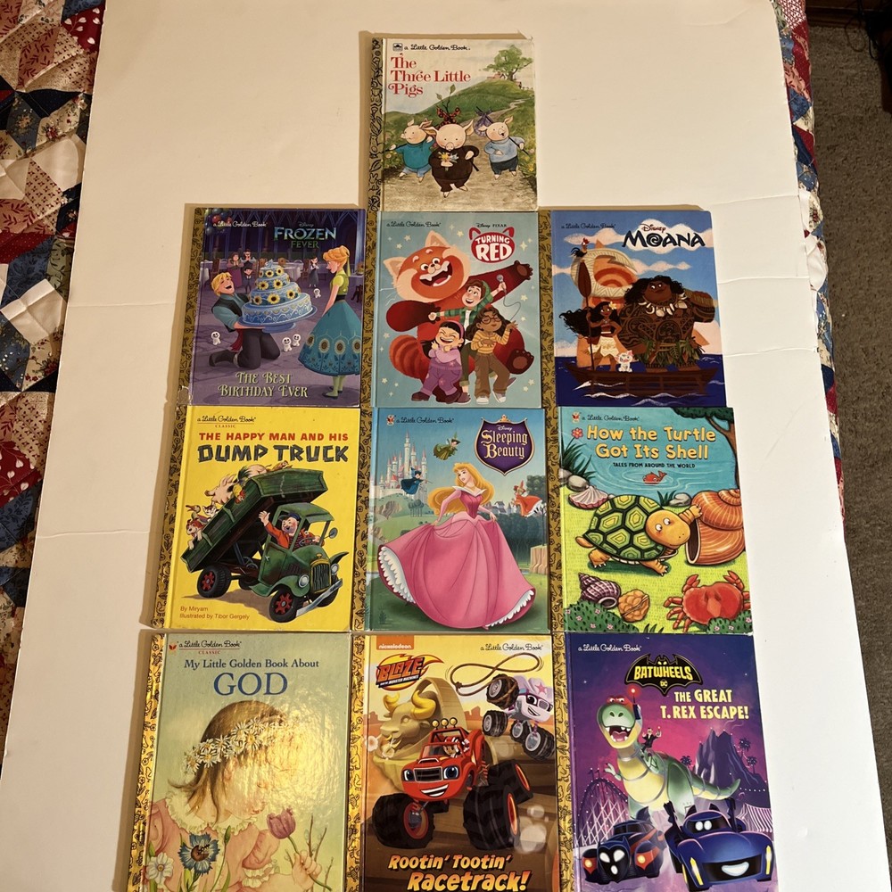 Ten Little Golden Books – various titles (Lot 15)(W7)