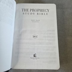 Prophecy Study Bible JHM Black Bonded Leather NKJV Box All The Gospel