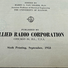 Vtg 1953 Dictionary Of Electronic Terms Published By Allied Radio Shack Read