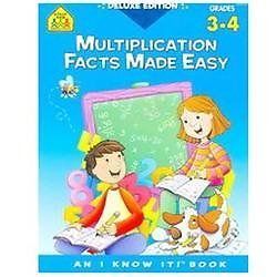 School Zone Multiplication Facts Made Eas- 9781589473287, paperback, School Zone