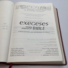 The Exegeses Ready Research Bible KJV 1993 2nd Ed Bonded Leather Gilt Page Edges
