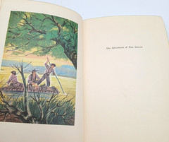 VTG Tom Sawyer Mark Twain Junior Deluxe Edition Hardcover1956 Illustrated