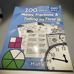 Humble Math – 100 Days of Money, Fractions, and Telling the Time : Workbook…