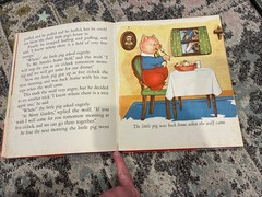 Vintage THREE FAMOUS STORIES Three Little Kittens Three Bears Three Pigs 1941