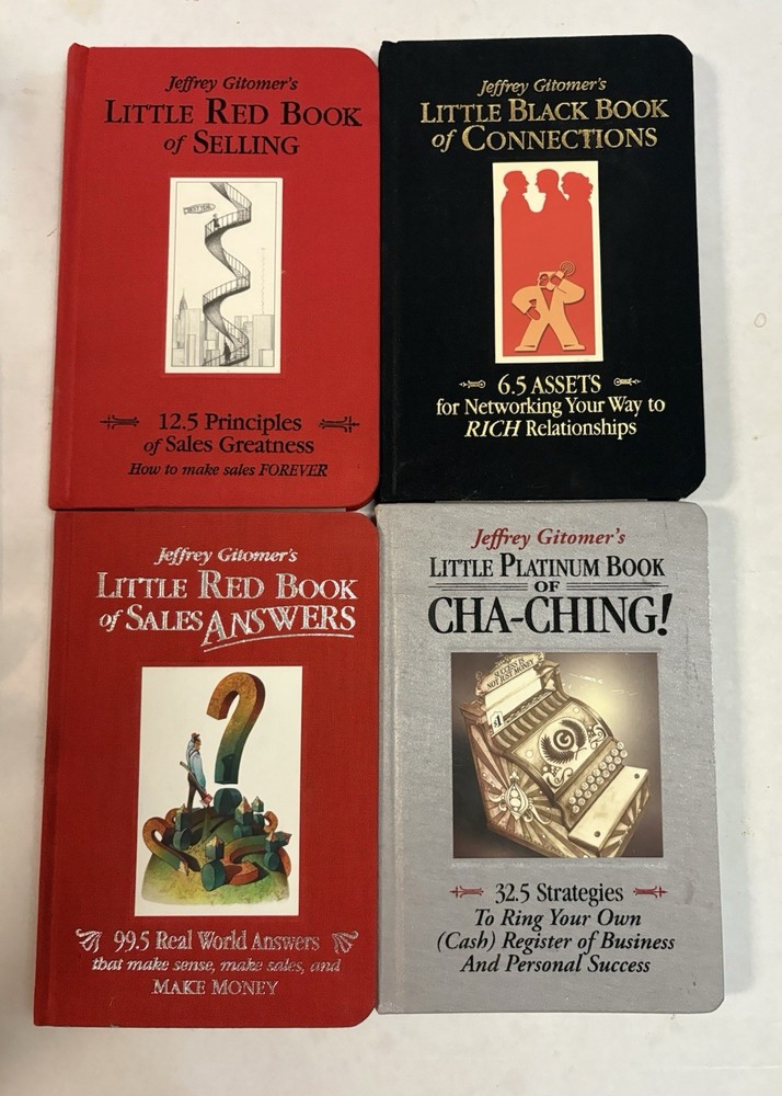 4 Gitomer books- „Little Red Book of Selling” „Sales Answers”, „Connections”