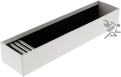 Guardhouse 1oz Silver Bar Storage Box, Single Row Holds 25 Capsules White