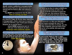 ENGLISH/SPANISH/KOREAN, 3 Language Tracts-Pack of 40 in 4 Covers, 24 Pages Each