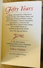 📚 Fadiman – FIFTY YEARS – Borzoi Books 1915-1965 Knopf 1st Edition