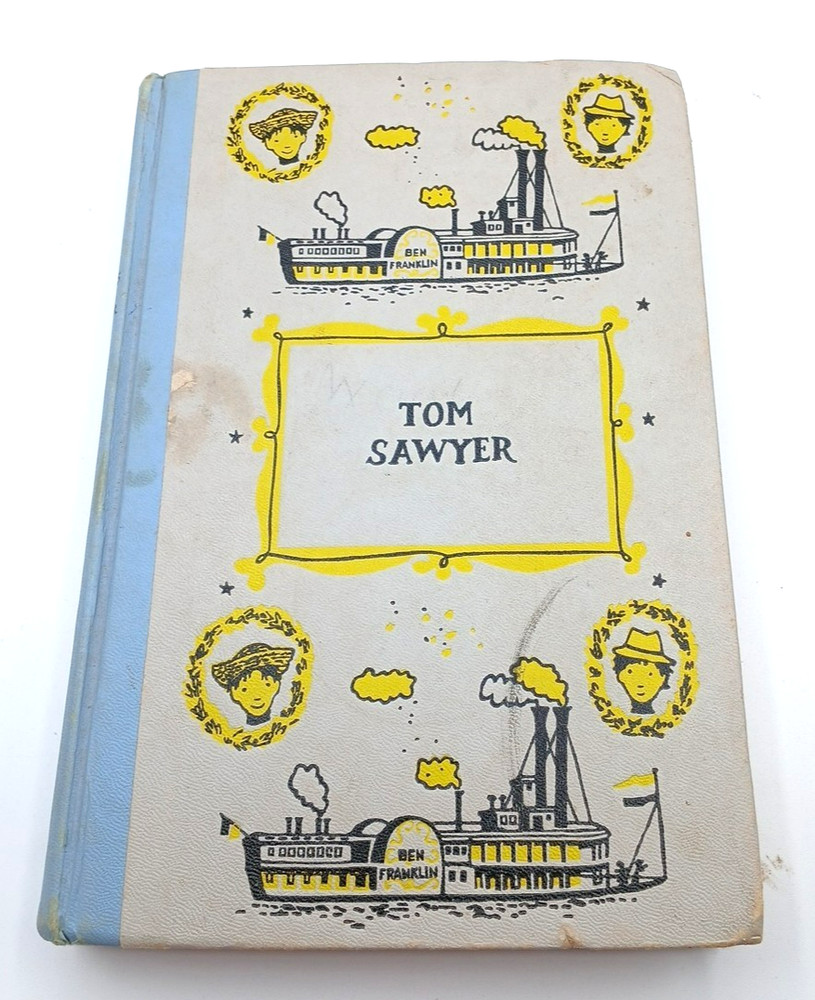 VTG Tom Sawyer Mark Twain Junior Deluxe Edition Hardcover1956 Illustrated