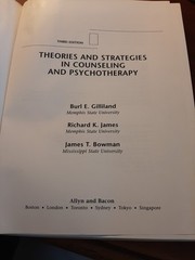 Theories and Strategies in Counseling and Psychotherapy by James T. Bowman,…