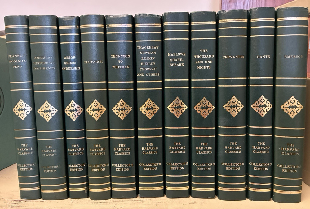 The Harvard Classics, Collector’s Edition, LOT of 11 – Green cover