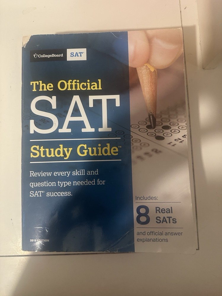 The Official SAT Study Guide by the College Board, NY. 2017. Good Cond.