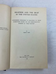 Deafness and the Deaf in the United States by Harry Best Ex-library 1943 HC