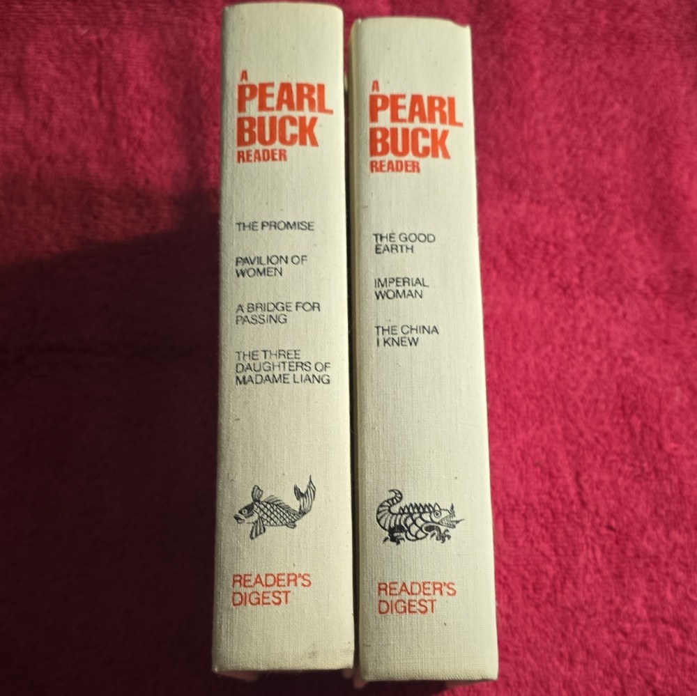 Reader’s Digest A Pearl Buck Reader Vol 1 & 2 Hardcover Illustrated Selznick