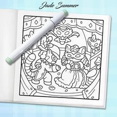 Cozy Eras 2: Cute Coloring Book for Adults and Teens with Charming Characters an
