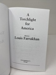 Torchlight for America Louis Farrakhan Paperback Clean Pages Name Inside Covers