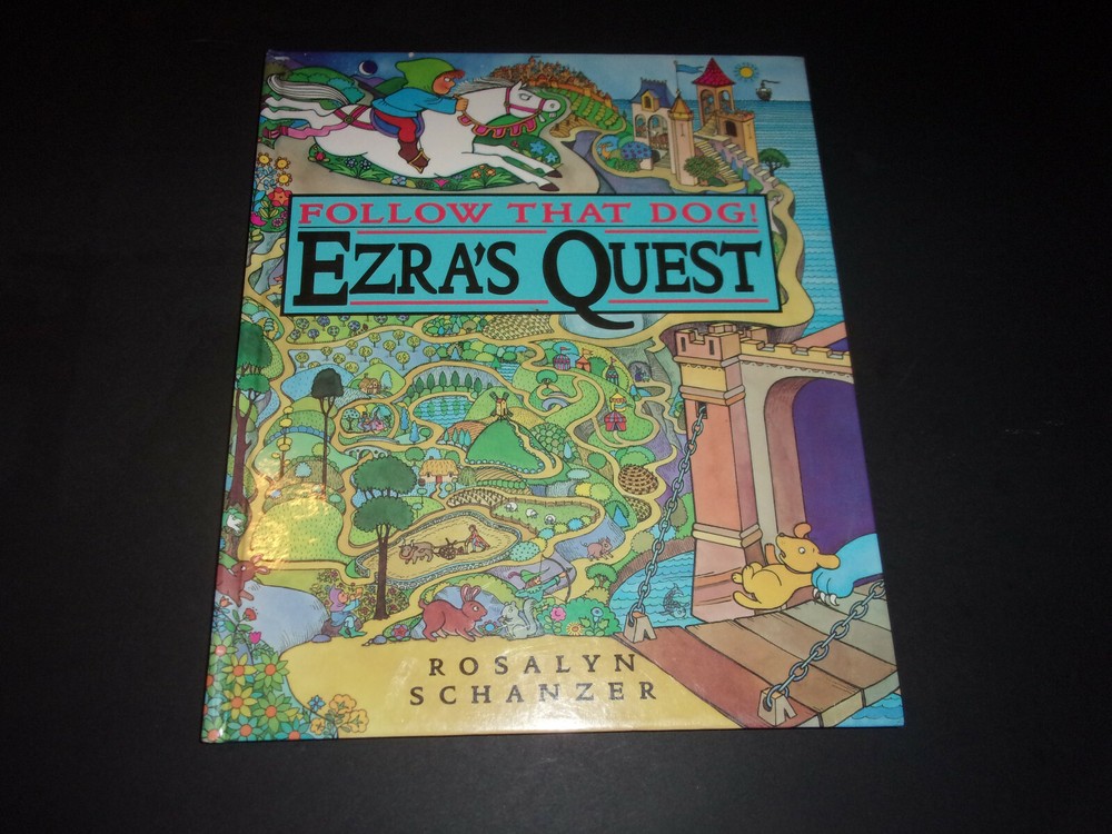Ezra’s Quest – Follow That Dog! (Rosalyn Schanzer) (Middle Ages Mazes) HC;VGCon