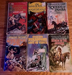 6 Book Lot Vintage Ya Sci Fi Sword And Sorcery DAW Dell Scholastic