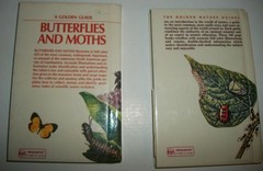Golden Guide Butterflies Moths Insects Pests lot 2 hardcover ex-lib perma-bound