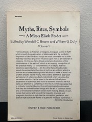 Myths Rites Symbols Mircea Eliade Reader Vol 1 1976 Harper Colophon PB Anthropol