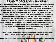 Adult Coloring Pages Bundle Girls bundle 255 pages Printable Pages