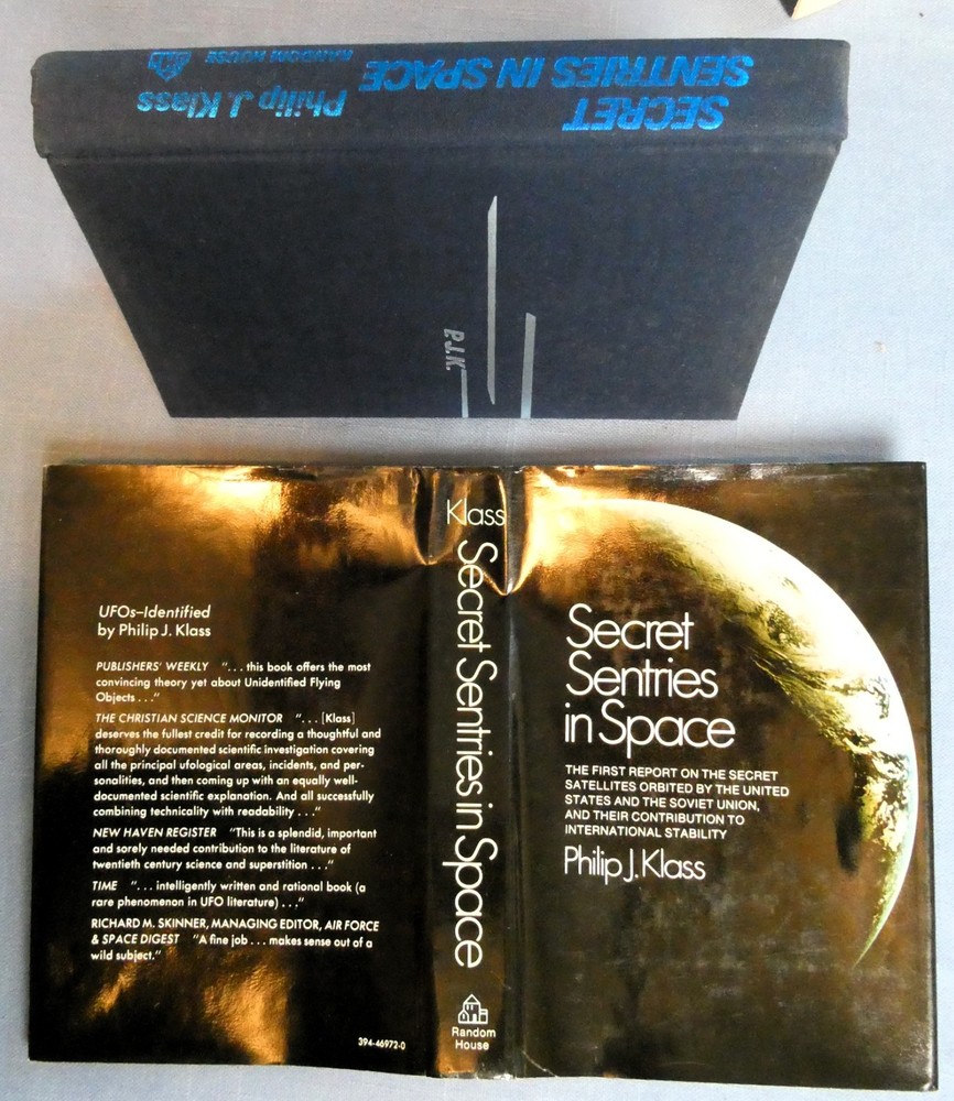Secret Sentries in Space by Philip J. Klass (Hardcover) 1971, 1st. Ed