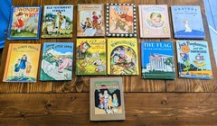 Vintage Illustrated Children’s Hardcover Book Lot 1930’s