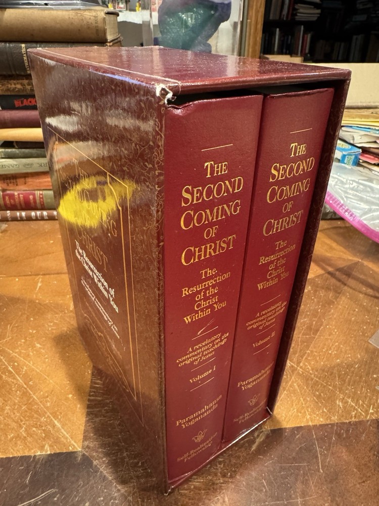 The Second Coming Of Christ Volume I & II Yogananda Paramahansa Boxed Set VG