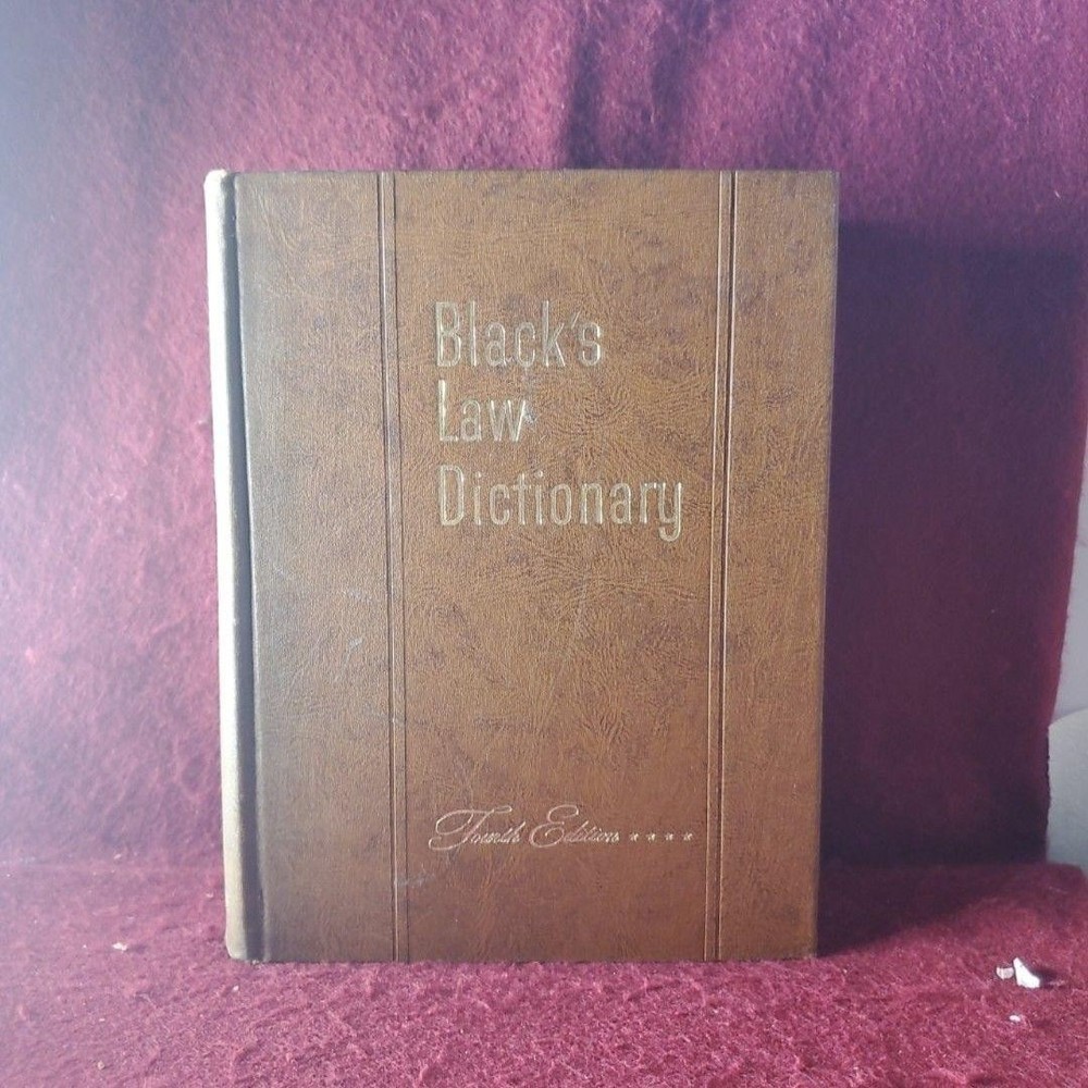 Black’s Law Dictionary Henry C. Black Fourth Edition 1951 Hardcover Webster
