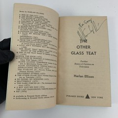 SIGNED The Other Glass Teat Harlan Ellison (Paperback, 1972) 2nd Print & Jacket