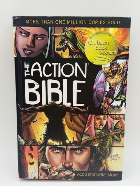 The Action Bible: God’s Redemptive Story (Action Bible Series) – VERY GOOD