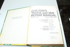 Vintage Chilton’s Truck & Van Repair Manual 1971-1978 Gas and Diesel 1360 Pages