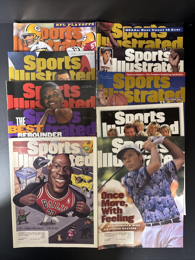 Sports Illustrated Magazines Lot Of 10 (Jan-April 1995)
