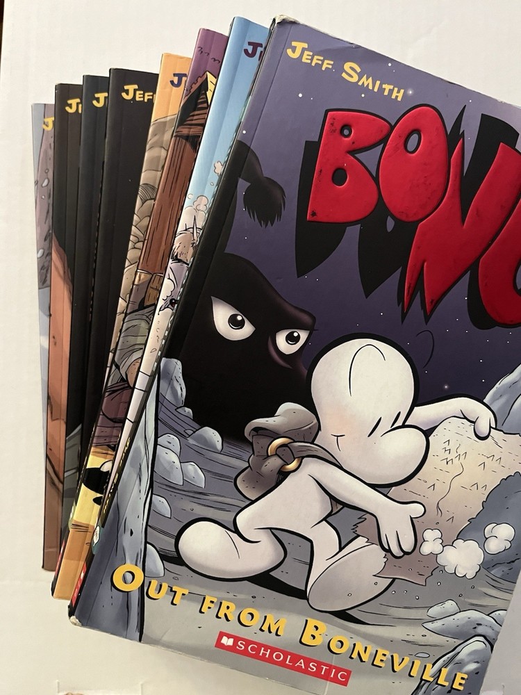 Bone by Jeff Smith Graphic Novel TPB Lot Volumes 1 2 4 5 6 7 9 Rose Tall Tales