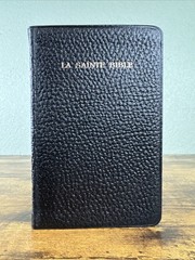FRENCH DARBY BIBLE – LA SAINTE BIBLE 1960 – PEBBLED LEATHER – INDIA PAPER – NF