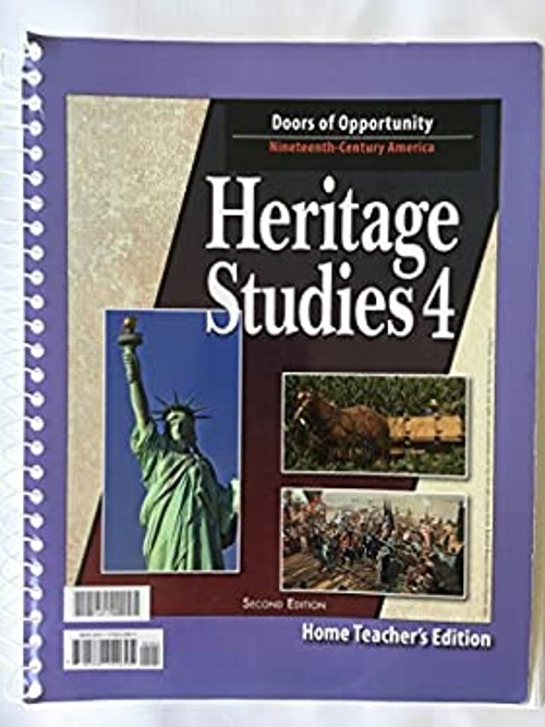 Heritage Studies 4 Home Teacher Edition Spiral Bob Jones Universi