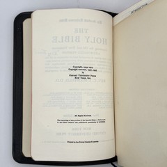 1945 Scofield Reference Bible KJV Oxford Grained Morocco Leather USA Vtg