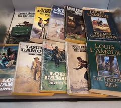 Louis Lamour Lot Of 10 Western Titles Various Age And Conditions See Photos