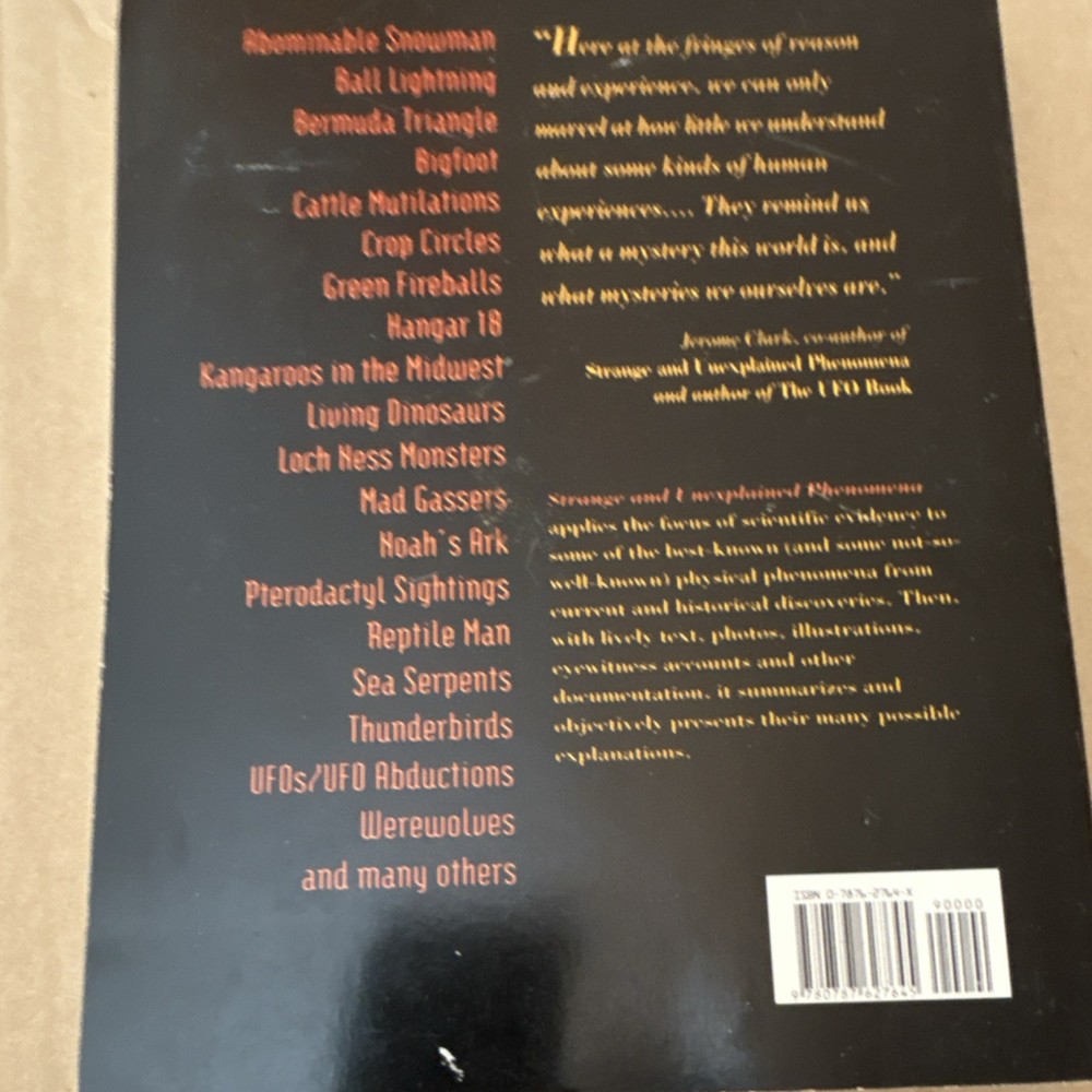 Strange & Unexplained Phenomena by Clark & Pear (Paperback, Visible Ink Press, …
