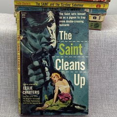 The Saint 7 book lot by Leslie Charteris Vintage 1930s 40s Paperbacks Avon