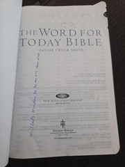 The Word for Today Bible NKJV Chuck Smith Calvary Chapel Genuine Cowhide Leather