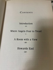 E.M. Forster 3 Complete Novels Howards End, A Room With a View, Where Angels HC