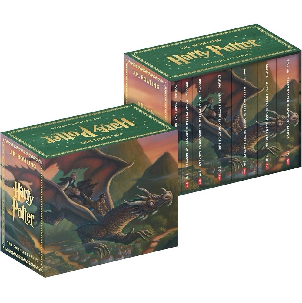 Harry Potter Paperback Boxset #1-7 by J. K. Rowling (2009, Hardcover)