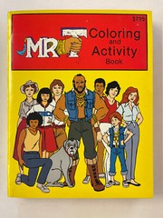 Vintage 1984 Mr. T Coloring and Activity Book 383 Pages A-Team – New Old-Stock!