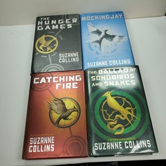 The Hunger Games 1-4 series set by Suzanne Collina Hardcover Ex Library Lot