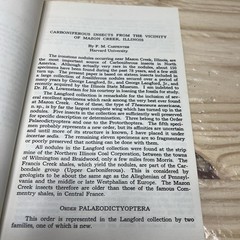 Coal Age Fossils From Mazon Creek Scientific Papers Vol III 1979 Illinois