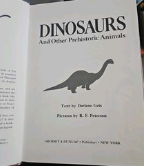 Dinosaurs and Other Prehistoric Animals, Hardcover 1987